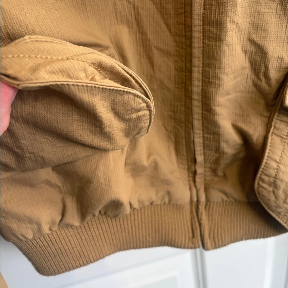 Like new vintage 2006 Old Navy Bomber Jacket size M/L. Carhartt brown. So cool - Picture 7 of 14